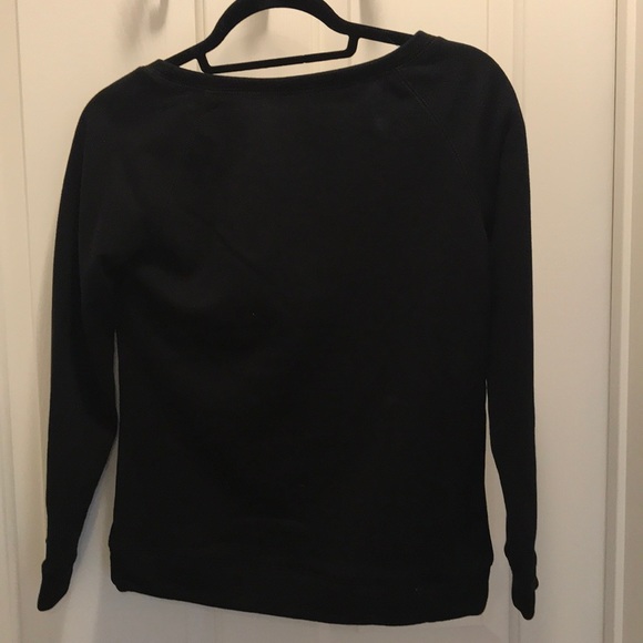 Venus XS Black Bedazzled Pocket Sweatshirt - Picture 5 of 15